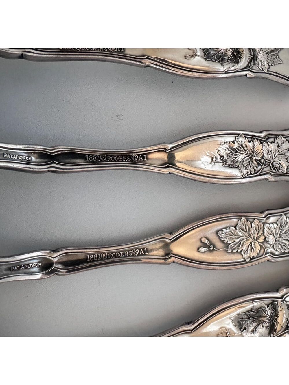 WWI 1881 Rogers A1 “Generals & Admirals” Commemorative Spoons 7pcs c.1915–1920s - Picture 4 of 6